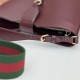 Gucci MEDIUM BUCKET SHOULDER BAG Leather 782904 Burgundy High