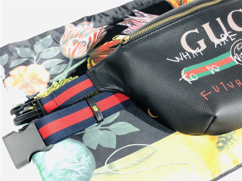 Gucci Coco Capitán logo belt bag 493869 Black High