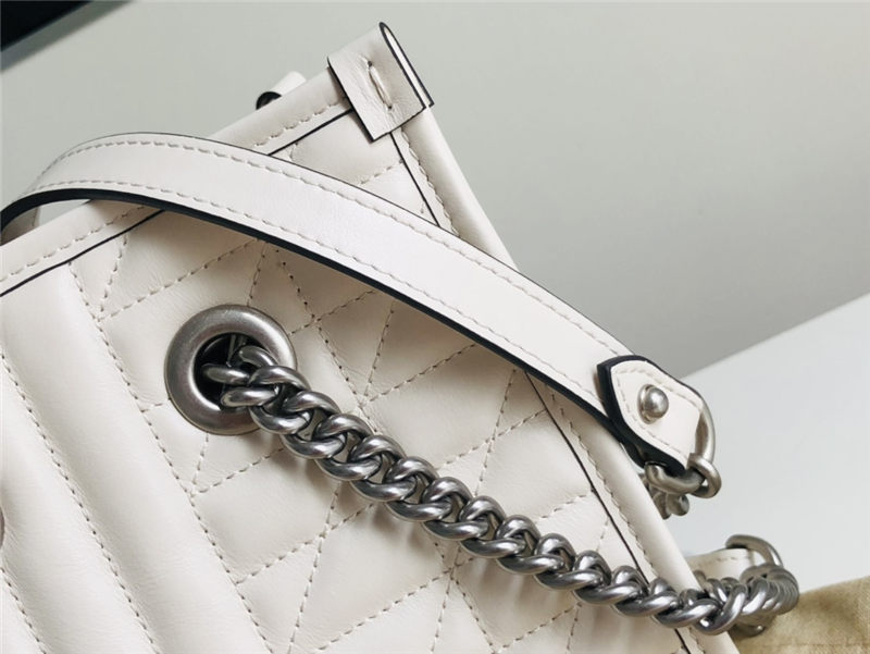 Gucci GG Marmont Small Tote Leather Cream High