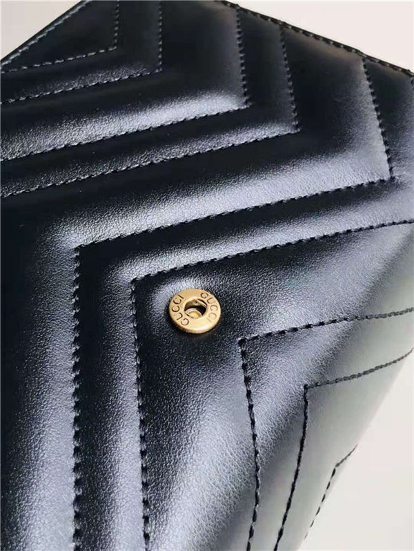 Gucci GG Marmont matelassé mini bag Black High