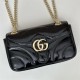 GG Marmont small matelassé shoulder bag Black Patent High