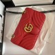 GG Marmont Small Shoulder Bag 443497 Red Mid