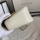 GG Marmont Small Shoulder Bag 443497 Off-White Mid