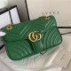 GG Marmont Small Shoulder Bag 443497 Green Mid