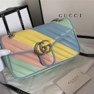 GG Marmont Small Shoulder Bag Contrast Mid