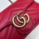 GG MARMONT MATELASSÉ SUPER MINI BAG 476433 Red-II High