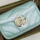 GG MARMONT MATELASSÉ SUPER MINI BAG 476433-Fresh Blue High