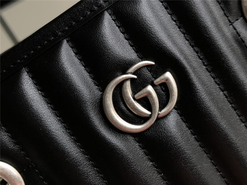 Gucci GG Marmont Small Tote Leather Black High