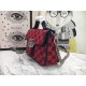 GG Marmont Multicolor Mini Top Handle Bag Red Mid