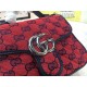 GG Marmont Multicolor Mini Top Handle Bag Red Mid