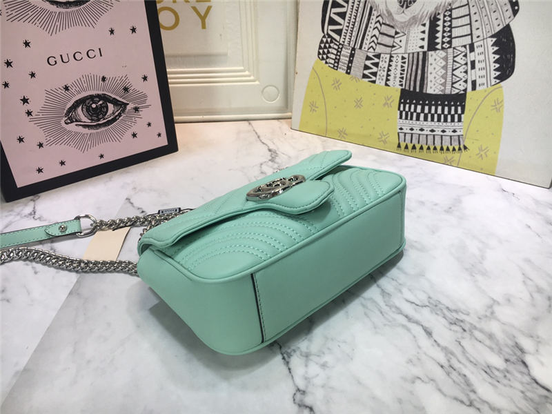 GG Marmont Mini Shoulder Bag Lt-Green Mid