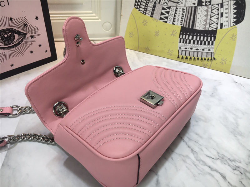 GG Marmont Mini Shoulder Bag Pink Mid