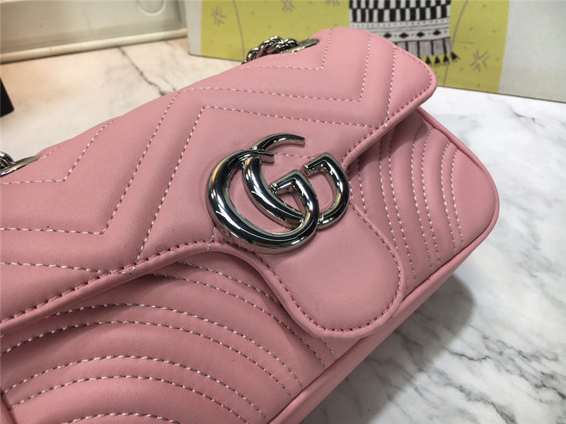 GG Marmont Mini Shoulder Bag Pink Mid