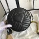 GG Marmont Mini round Shoulder Bag Black Mid