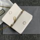 GG Marmont Mini Chain Bag White Mid