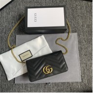 GG Marmont Mini Chain Bag Black Mid