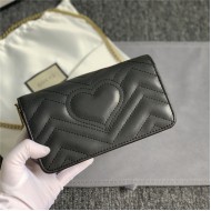 GG Marmont Mini Chain Bag Black Mid