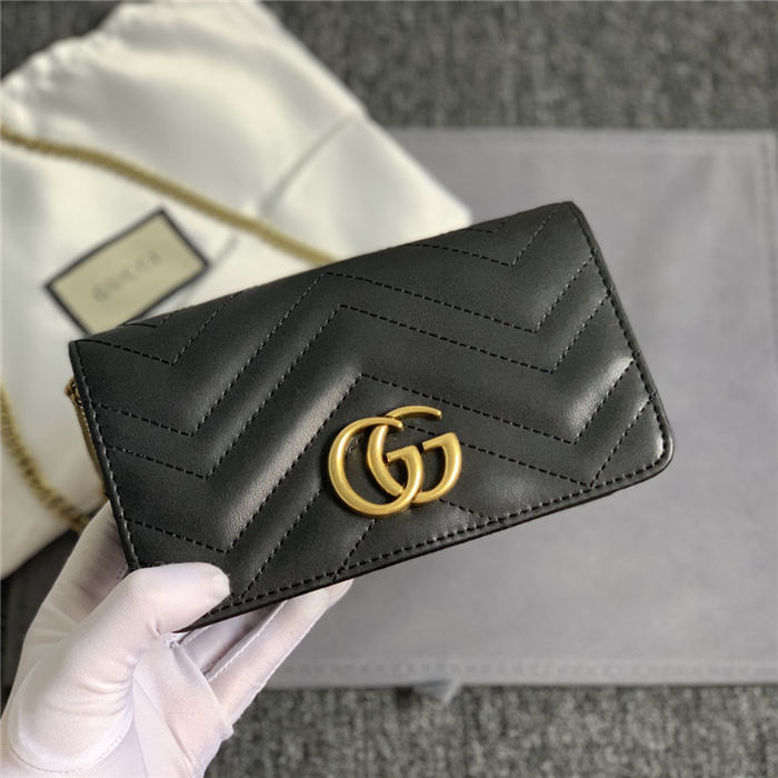 GG Marmont Mini Chain Bag Black Mid