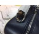 GG Marmont Small Shoulder Bag with Bamboo Navy Mid