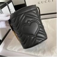 GG Marmont Mini Bucket Bag Black Mid