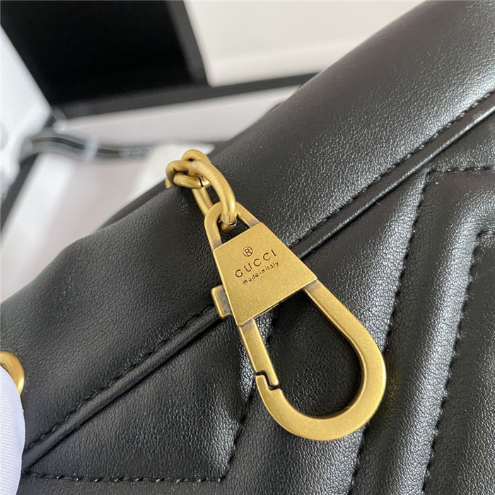 GG Marmont Mini Bucket Bag Black Mid