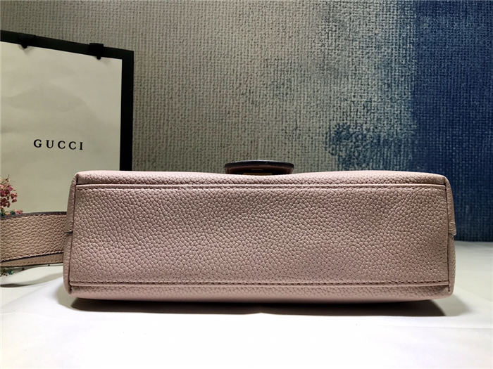 GG Marmont Medium Shoulder Bag Calfskin Pink Mid