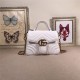 GG Marmont Mini Top Handle Bag White Mid