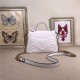 GG Marmont Mini Top Handle Bag White Mid