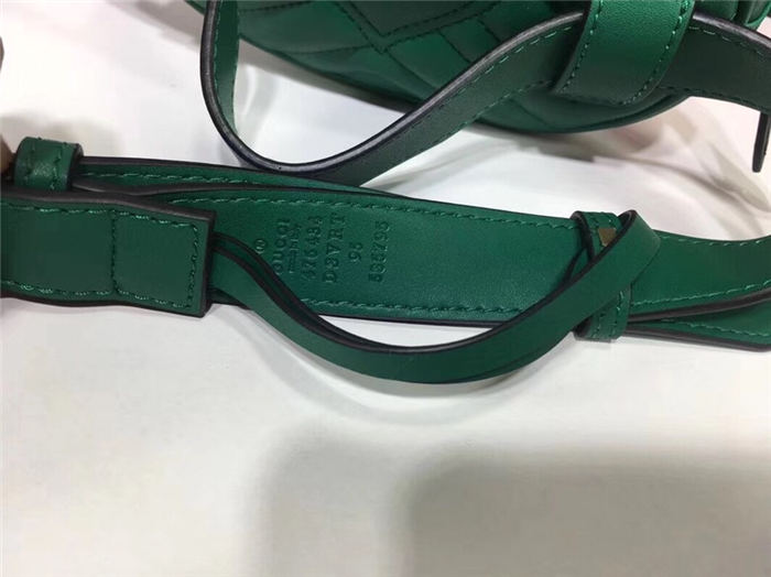 GG Marmont Belt Bag 476434 Green Mid