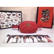 GG Marmont Belt Bag 476434 Red Mid