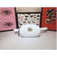 GG Marmont Belt Bag 476434 Dusty White Mid