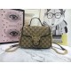 GG Marmont Mini Top Handle Original GG canvas Bag Mid