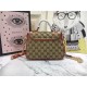 GG Marmont Mini Top Handle Original GG canvas Bag Mid