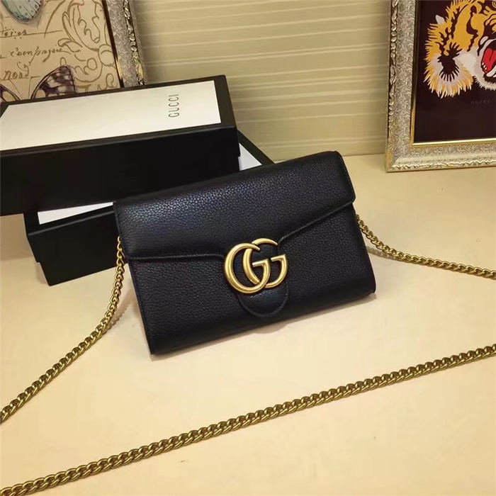 GG Marmont Mini Bag Black Mid