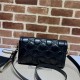 GG Matelassé leather small bag 724529 Black High