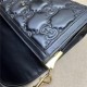 GG Matelassé leather small bag 724529 Black High