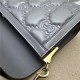 GG Matelassé leather small bag 724529 Grey High