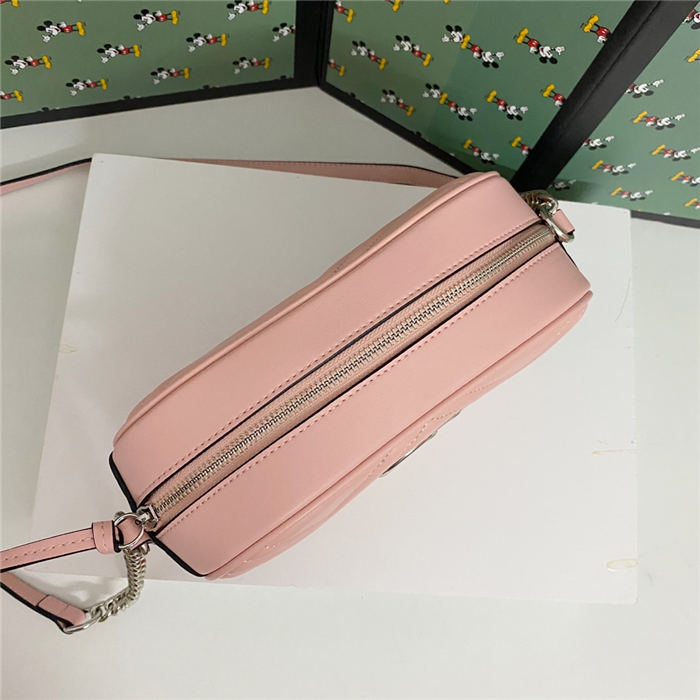 GG Marmont Small Shoulder Bag 447632 Pink Mid