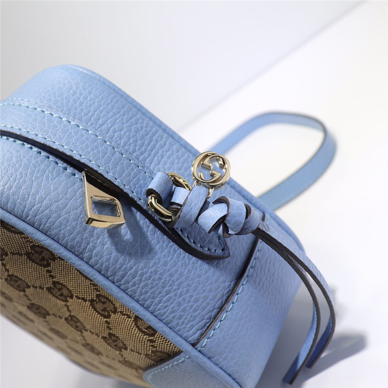 Gucci Bree Original GG canvas mini messenger bag Blue 387360 High