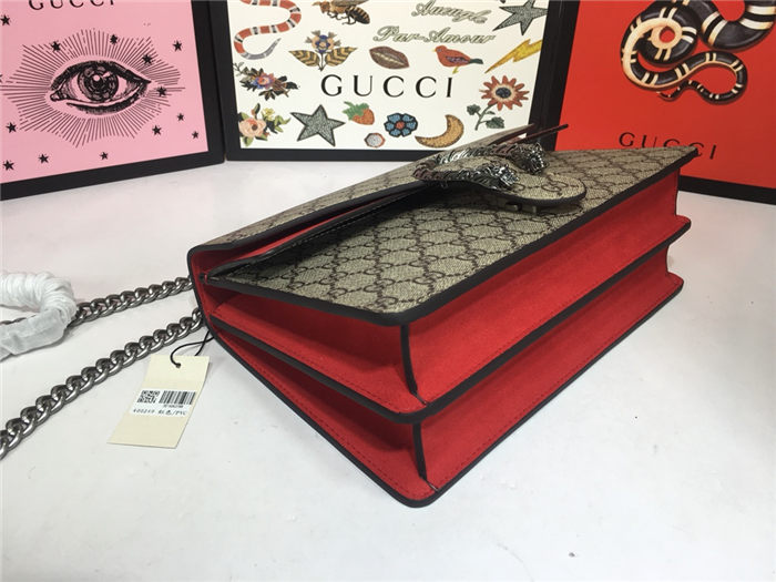 Dionysus GG small shoulder bag Upgraded Red Mid