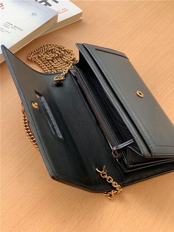 Gucci Diana Wallet on Chain 658243 Black High