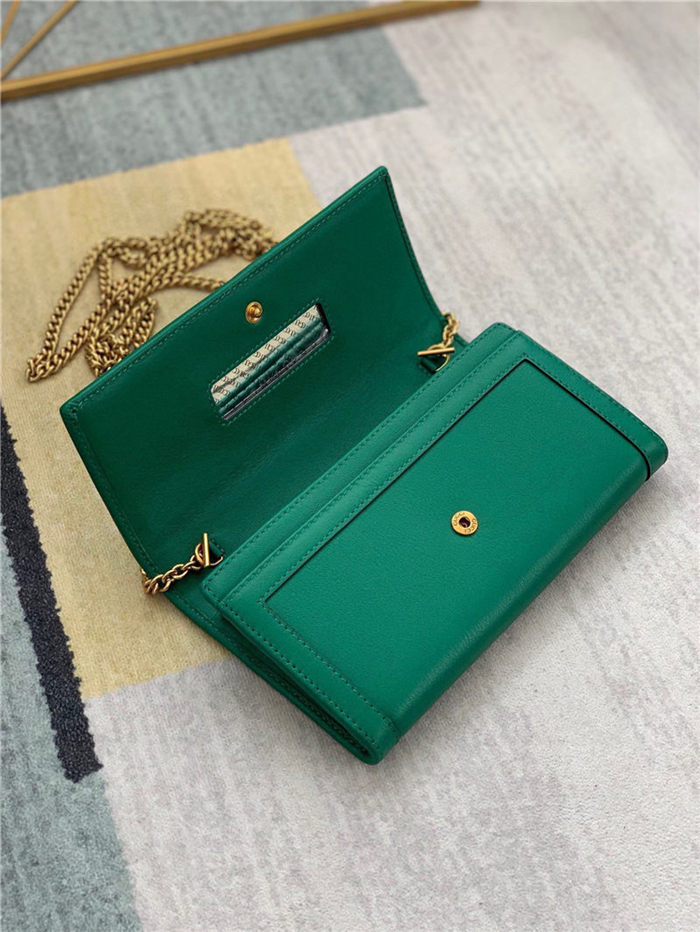 Gucci Diana Wallet on Chain 658243 Green High