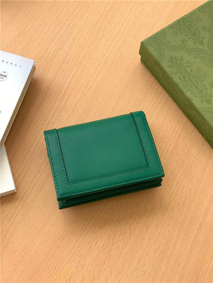 Gucci Diana Card Case Wallet 658244 Green High