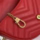 GG MARMONT MATELASSÉ CHAIN MINI BAG 746431 Red High