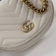 GG MARMONT MATELASSÉ CHAIN MINI BAG 746431 White High