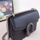 Dionysus mini shoulder bag calfskin Black Mid