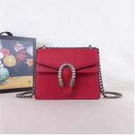 Dionysus mini shoulder bag calfskin Red Mid