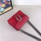 Dionysus mini shoulder bag calfskin Red Mid