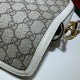 Gucci Horsebit 1955 mini bag 658574 GG Supreme canvas White High