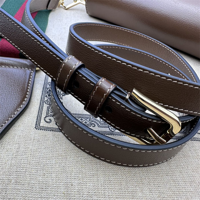 Gucci Horsebit 1955 mini bag 658574 Leather Brown High